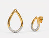 Elegant Teardrop Diamond Earrings πβ¨