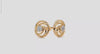 Gold Floral Diamond Stud Earrings 🌸✨